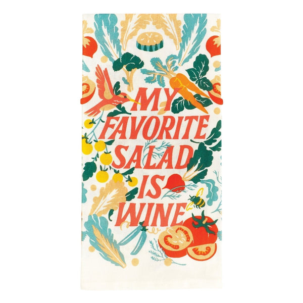My Favorite Salad Is Wine - Tea Towel - Lady of the Lake