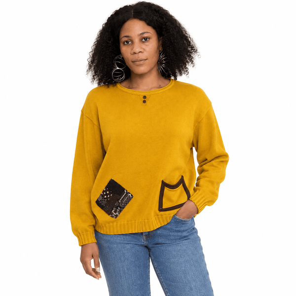 Nako Sweater With Contrasting Pocket
