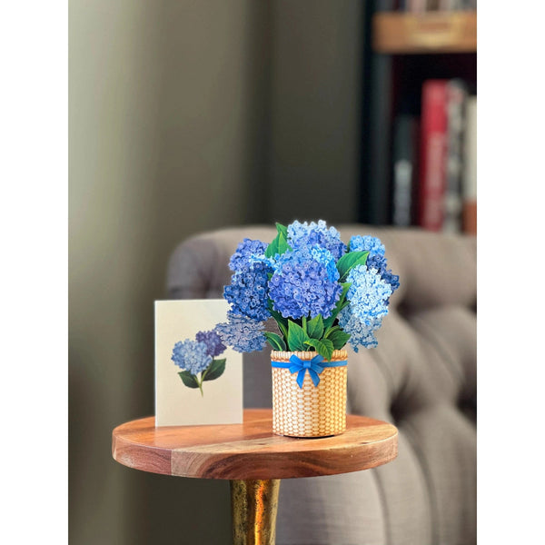 Nantucket Hydrangea - Mini Pop - up Greeting Card - Blank - Lady of the Lake