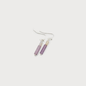 Natural Stone & Glass Earrings