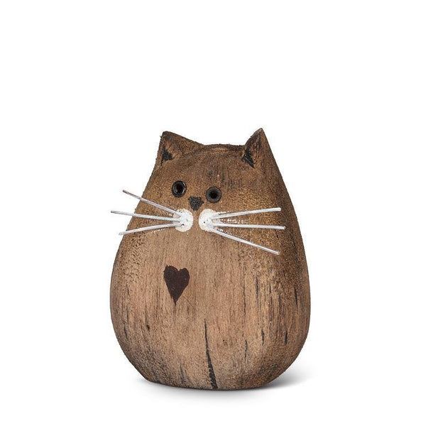 Natural Wooden Cat Decor - Lady of the Lake