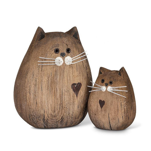 Natural Wooden Cat Decor - Lady of the Lake