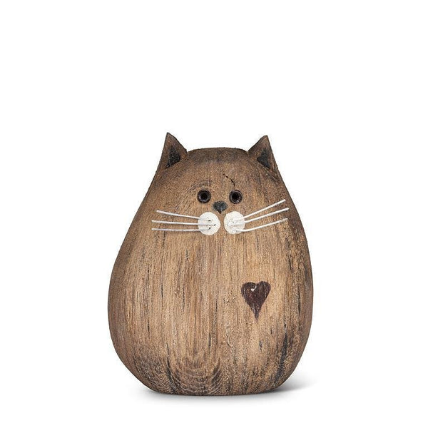 Natural Wooden Cat Decor - Lady of the Lake