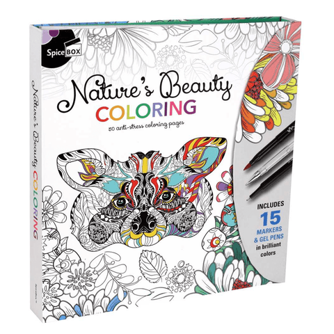 Nature's Beauty Colouring Pad Kit - Lady of the Lake