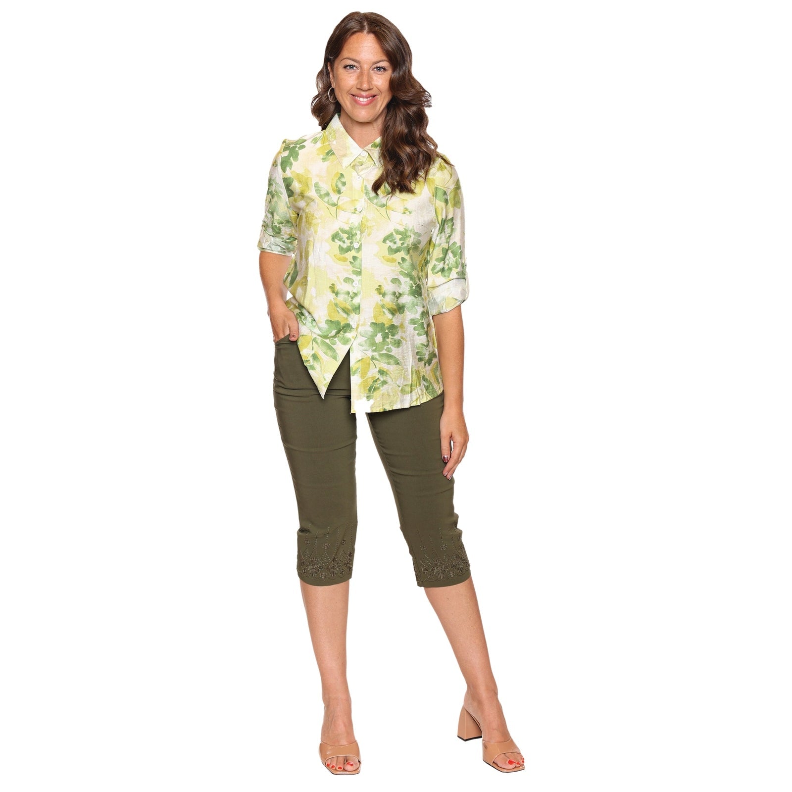 Nicole Tunic With Roll-up Sleeves