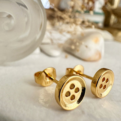 Notion Button Stud Earrings - Lady of the Lake