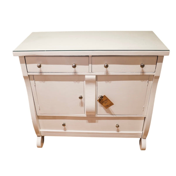 Oak Buffet With Glass Top - Lady of the Lake