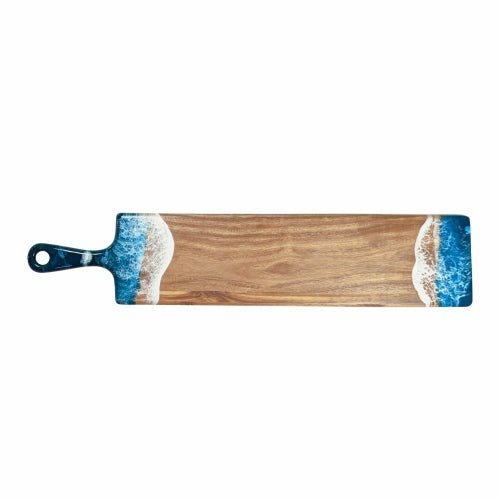 Ocean Vibes Acacia Baguette Board