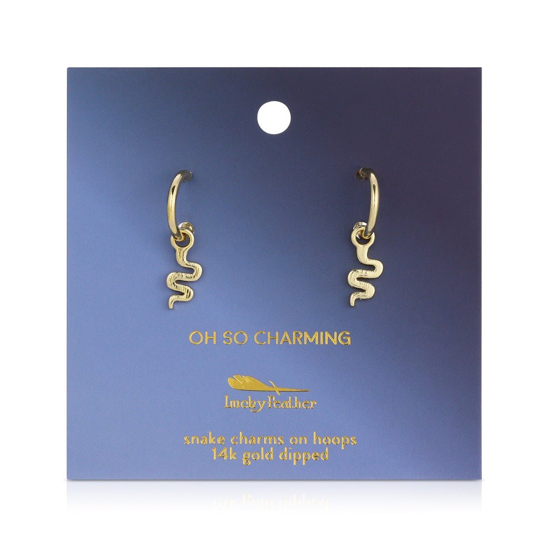 Oh So Charming - Snake Hoop Earrings - Lady of the Lake