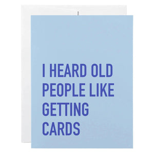 Old People Cards - Greeting Card - Birthday