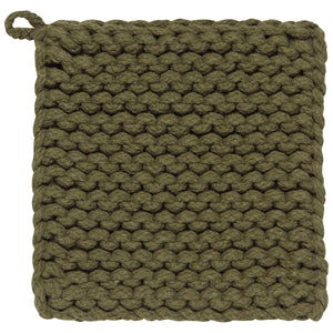 Olive Branch Knit Potholder - Lady of the Lake