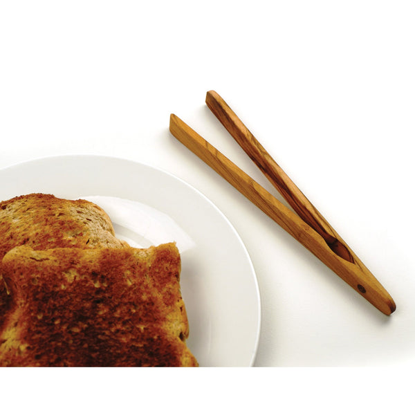 Olive Wood Toast Tongs - Lady of the Lake
