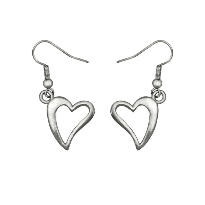 Open Heart Earrings - Lady of the Lake