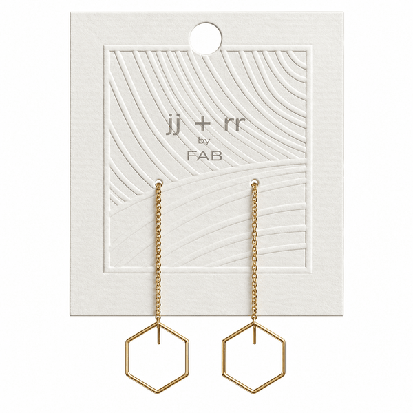 Open Octagon Threader Earrings - Lady of the Lake