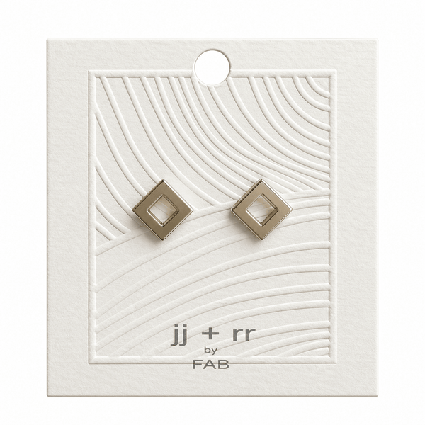 Open Square Stud Earrings - Lady of the Lake