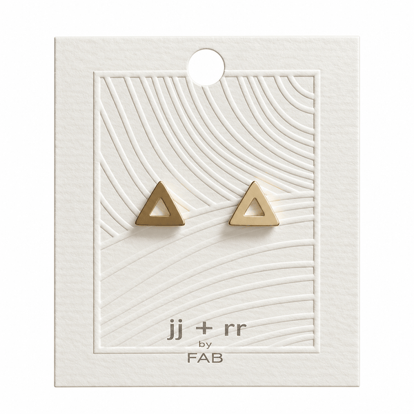 Open Triangle Stud Earrings - Lady of the Lake