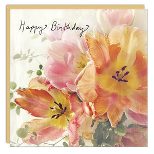 Open Tulips - Greeting Card - Birthday