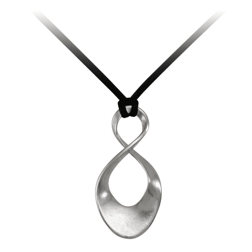 Open Twist Pendant Necklace On Suede Cord - Lady of the Lake