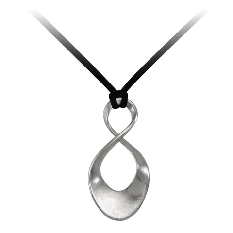 Open Twist Pendant Necklace On Suede Cord - Lady of the Lake