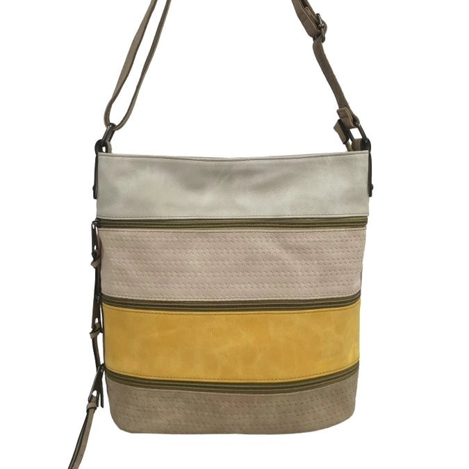 Osanna Crossbody Bag With Multiple Front Zippers