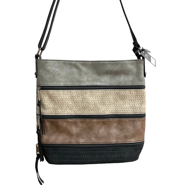 Osanna Crossbody Bag With Multiple Front Zippers