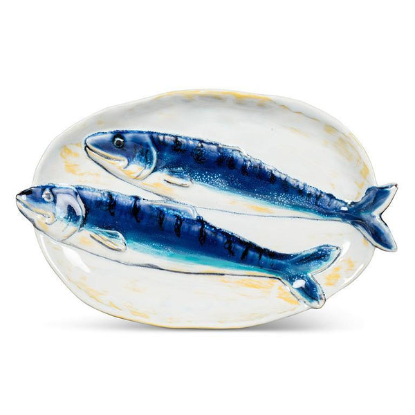 Oval Double Fish Plate - Lady of the Lake