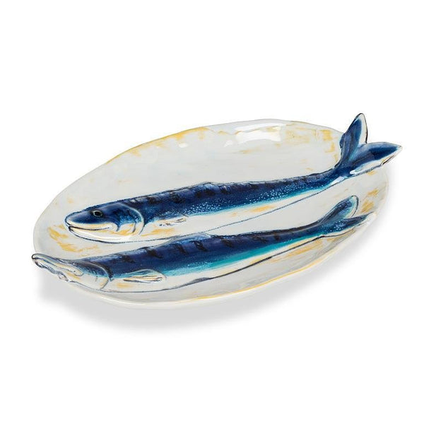 Oval Double Fish Plate - Lady of the Lake