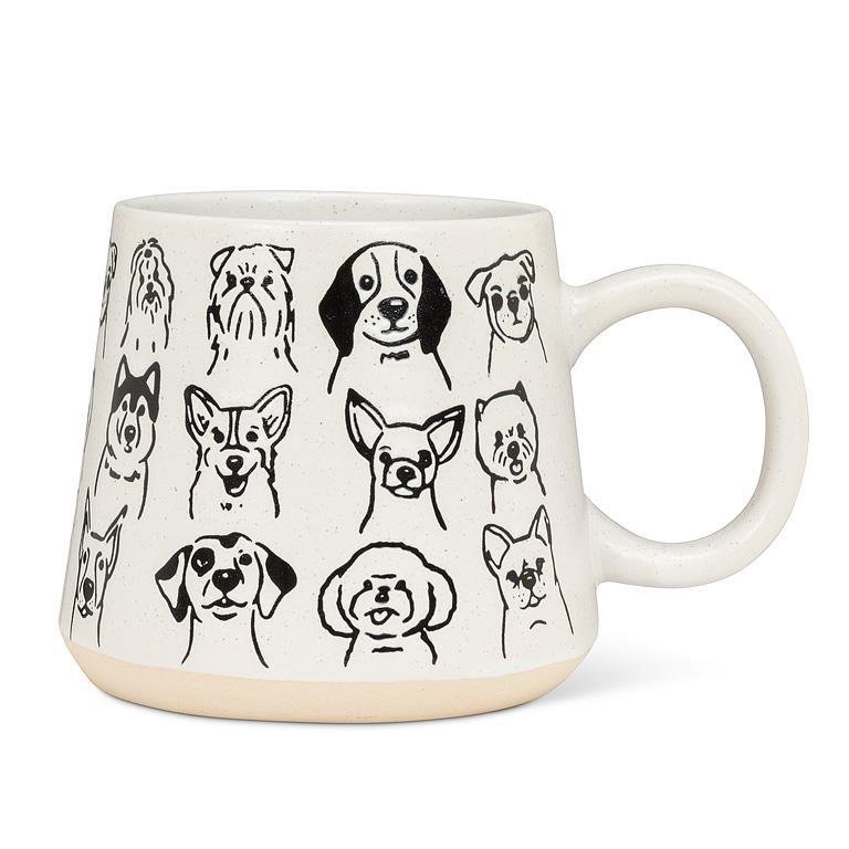 Oversized Mug With Dog Drawings - Lady of the Lake
