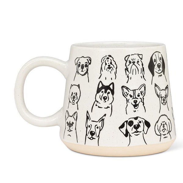 Oversized Mug With Dog Drawings - Lady of the Lake