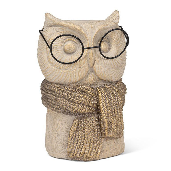Owl Vase with Scarf & Glasses - Lady of the Lake