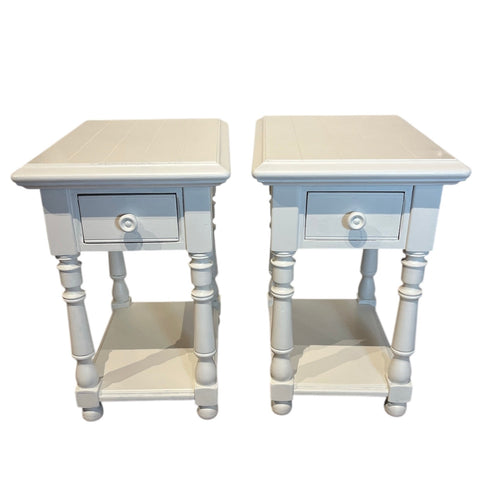 Painted End Tables - Set of 2 - Lady of the Lake