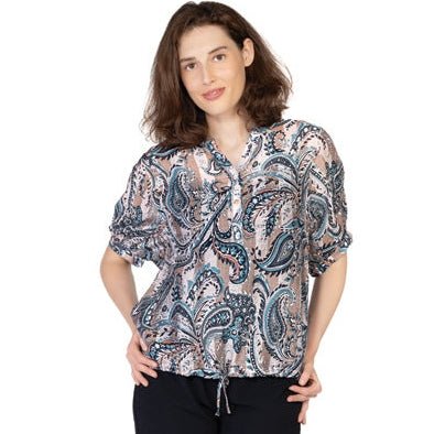 Paisley Flared Sleeve Top - Lady of the Lake