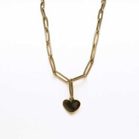 Paperclip Heart Necklace - Lady of the Lake