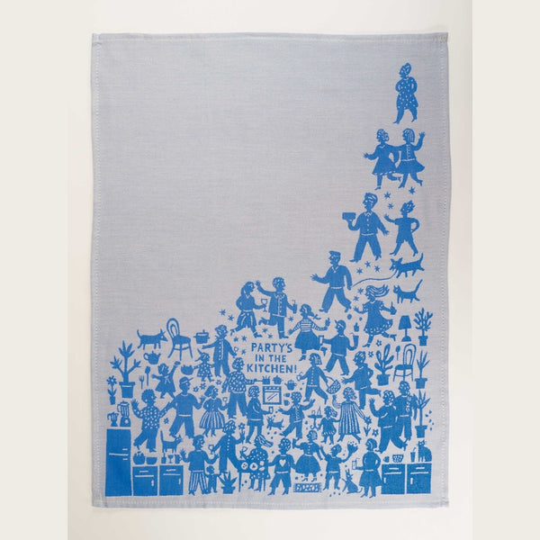 Party's In The Kitchen Tea Towel