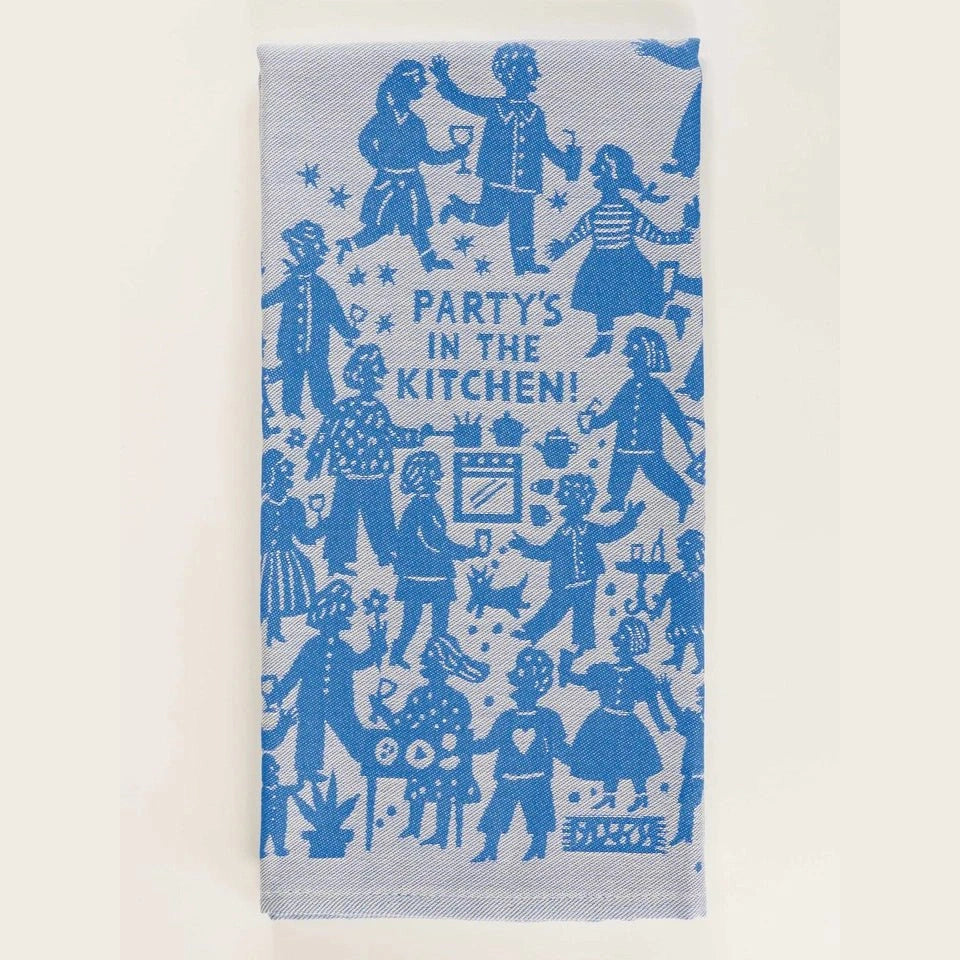 Party's In The Kitchen Tea Towel