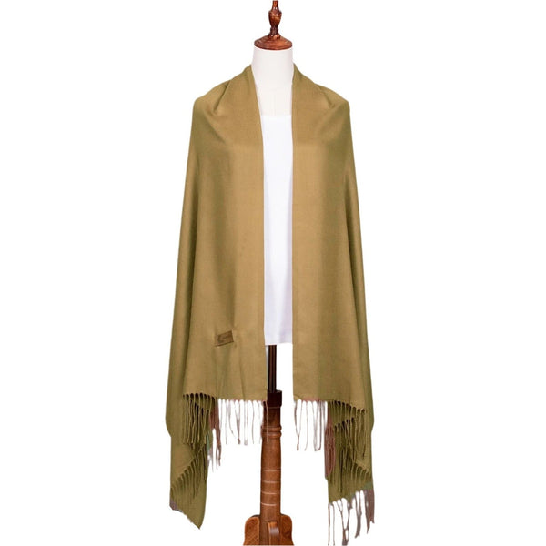 Pashmina Scarf - Solid Colour With Fringe - Lady of the Lake