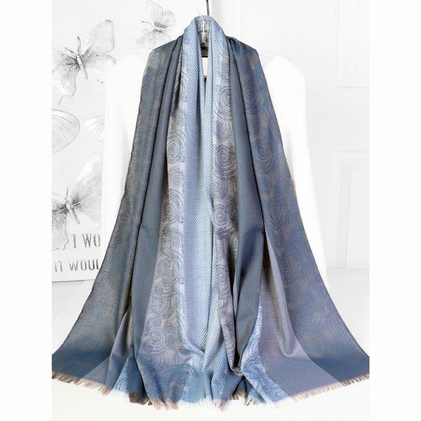 Pashmina Scarf - Two Tone Cloud - Lady of the Lake
