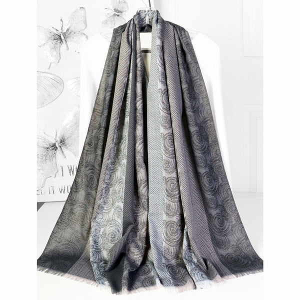 Pashmina Scarf - Two Tone Cloud - Lady of the Lake