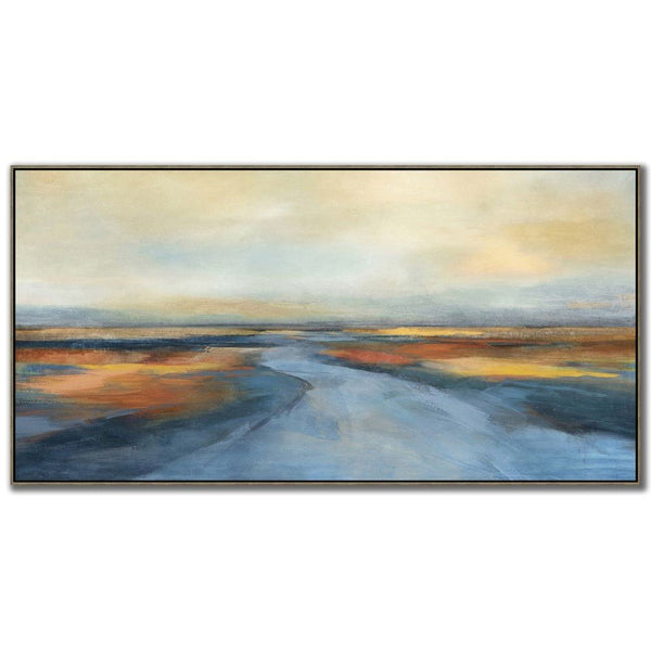 Path To Dusk - Hand Embellished Canvas In Floating Frame - Lady of the Lake