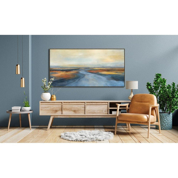 Path To Dusk - Hand Embellished Canvas In Floating Frame - Lady of the Lake
