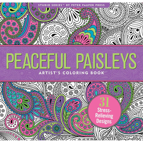Peaceful Paisleys Artist's Colouring Book - Lady of the Lake