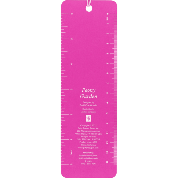 Peony Garden Beaded Bookmark - Lady of the Lake