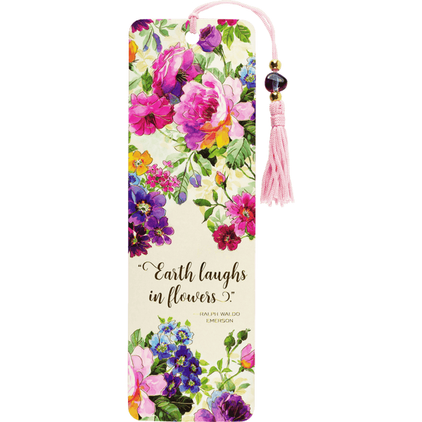 Peony Garden Beaded Bookmark - Lady of the Lake