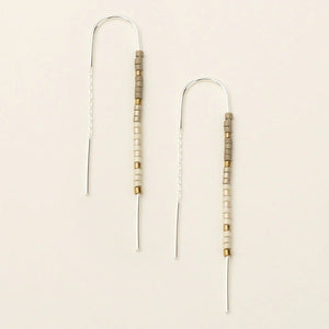 Pewter - Chromacolor Miyuki Thread Earring