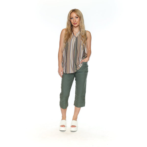 Phoebe Striped V - Neck Tank - Lady of the Lake