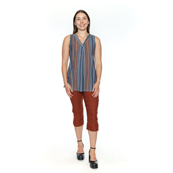 Phoebe Striped V - Neck Tank - Lady of the Lake