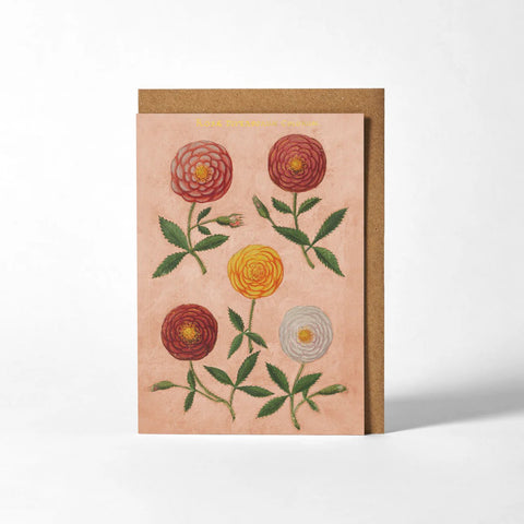 Pink Festival of Flowers - Greeting Card - Blank - Lady of the Lake