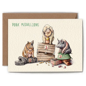 Pork Medallions - Greeting Card - Birthday