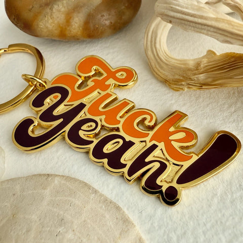 Positivity Salty Language Enamel Keychain - Lady of the Lake