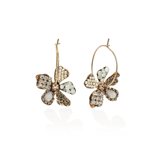 Primrose Drop Hoop Earrings